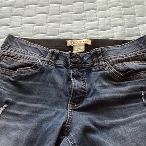 Democracy Distressed Women's Indigo High Rise Jeans